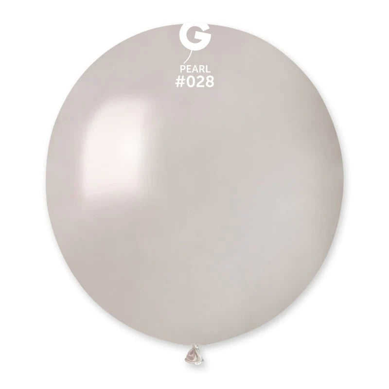 Metallic Balloon Pearl #028 SIZE 5" 12" 19" 31"