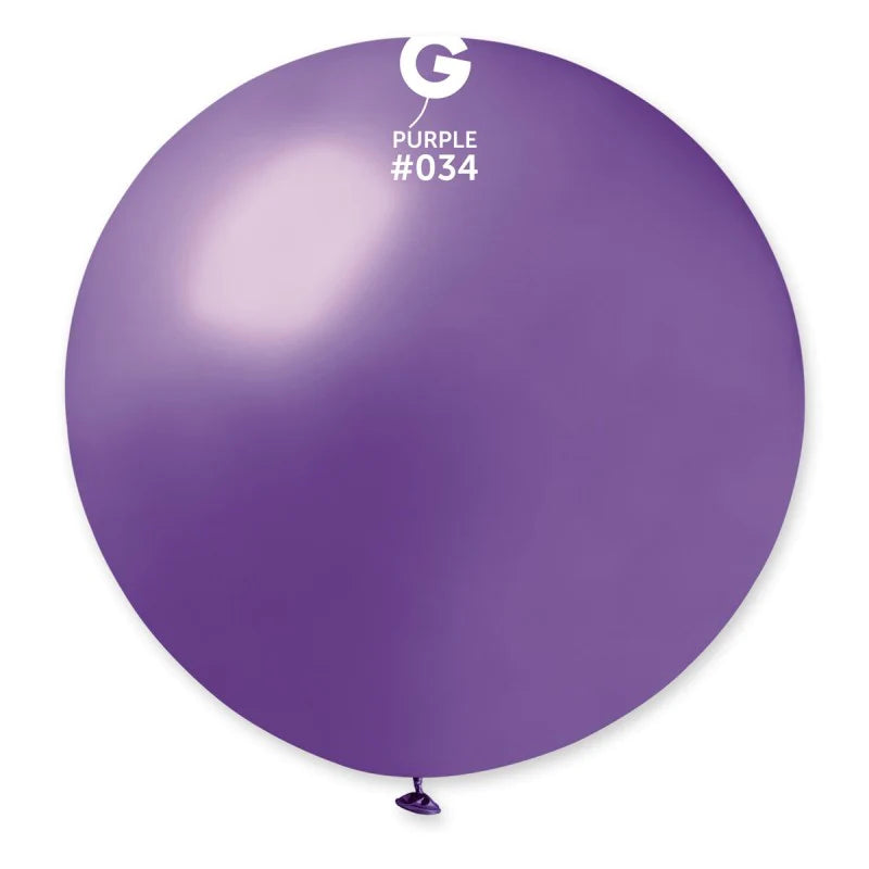 Metallic Balloon Purple #034 SIZE 5" 12" 19" 31"