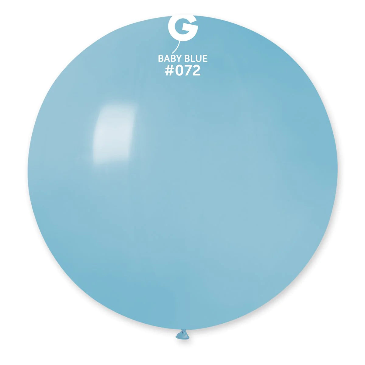 Solid Balloon Baby Blue Gemar #072 size 5" 12" 19" 31"