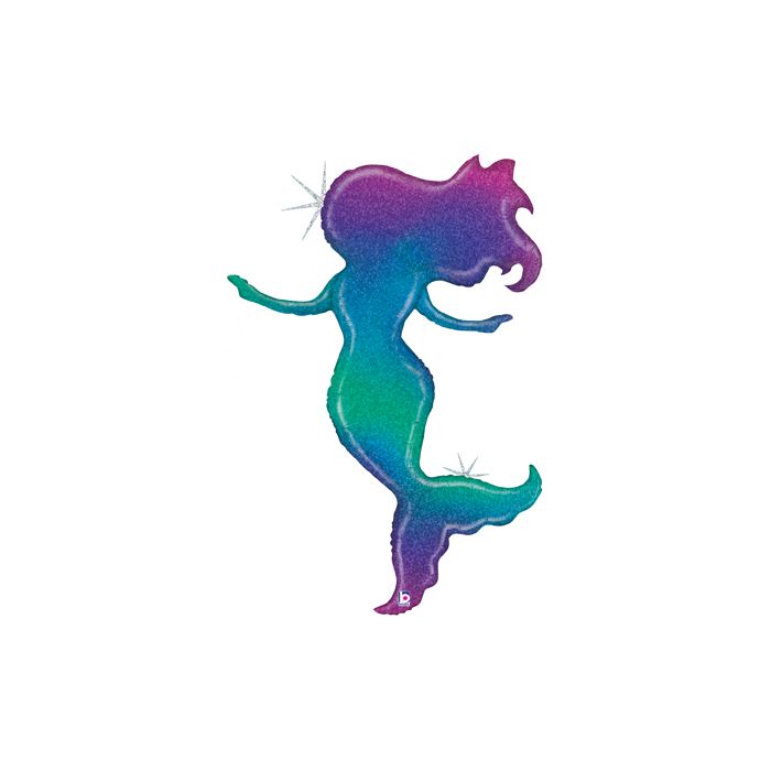 Glittering Mermaid balloons foil 52"