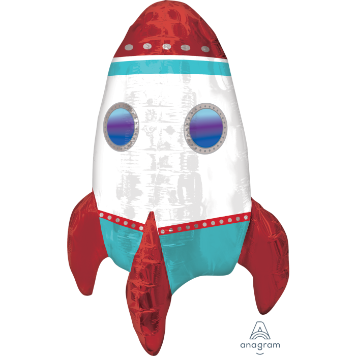 Rocket Ship balloon foil 21" space
