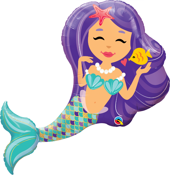 Mermaid Enchanting Shape Foil Balloon 38"