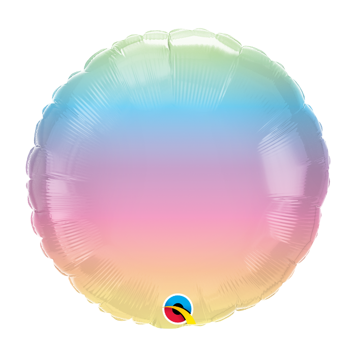 18" Pastel Ombre Round
