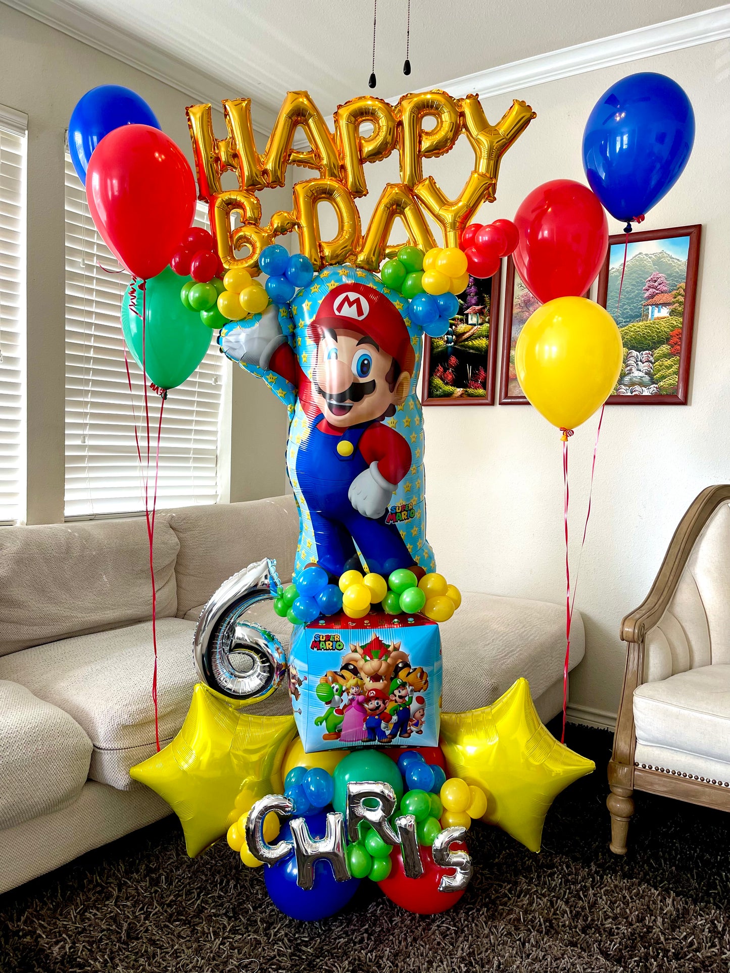 happy birthday balloons bouquet