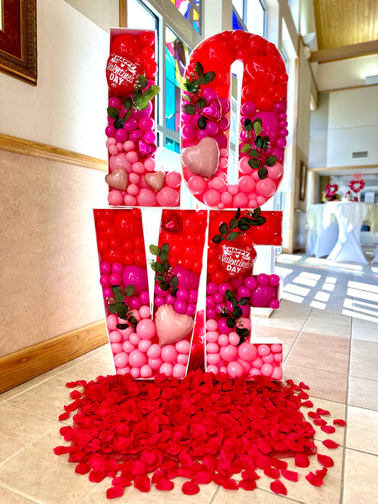 LOVE BALLOONS MOSAIC (30"X 20" EACH) (click to see more photos)