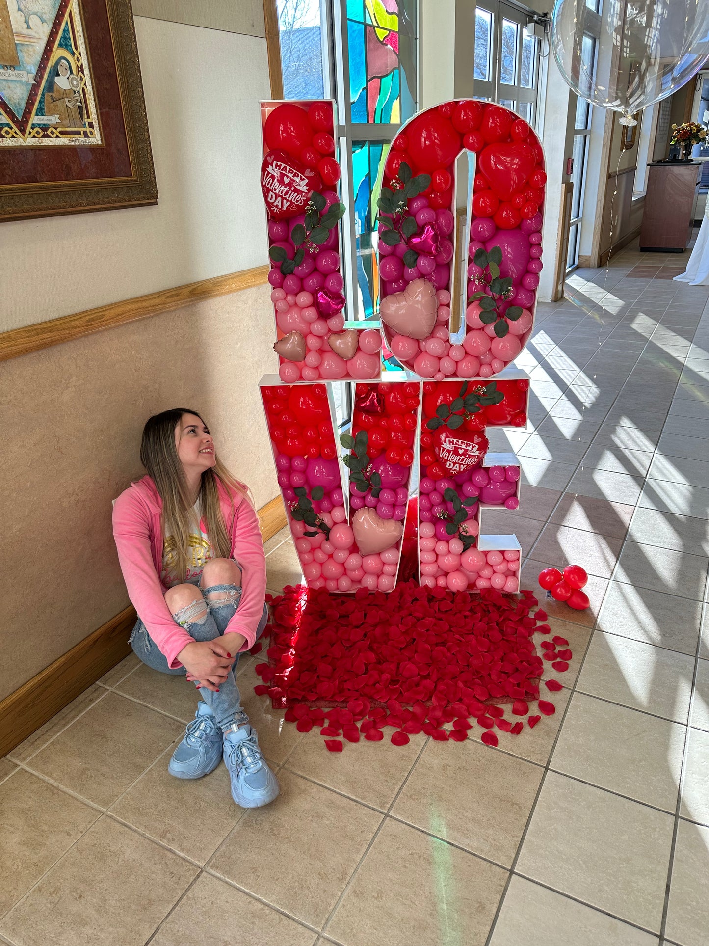 LOVE BALLOONS MOSAIC (30"X 20" EACH) (click to see more photos)