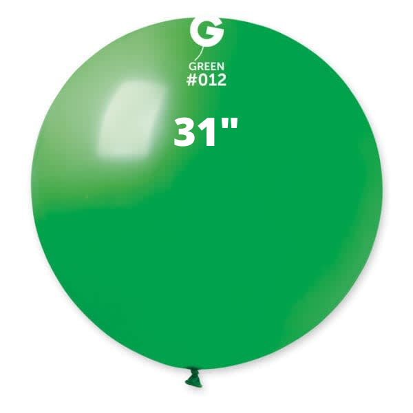 Solid Balloon Green Gemar #012