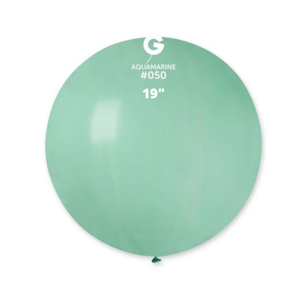 Solid Balloon Aquamarine Gemar #050 size 5" 12" 19" 31"