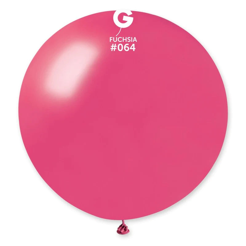 Metallic Balloon Fuchsia #064 size 5" 12" 19 " 31 "