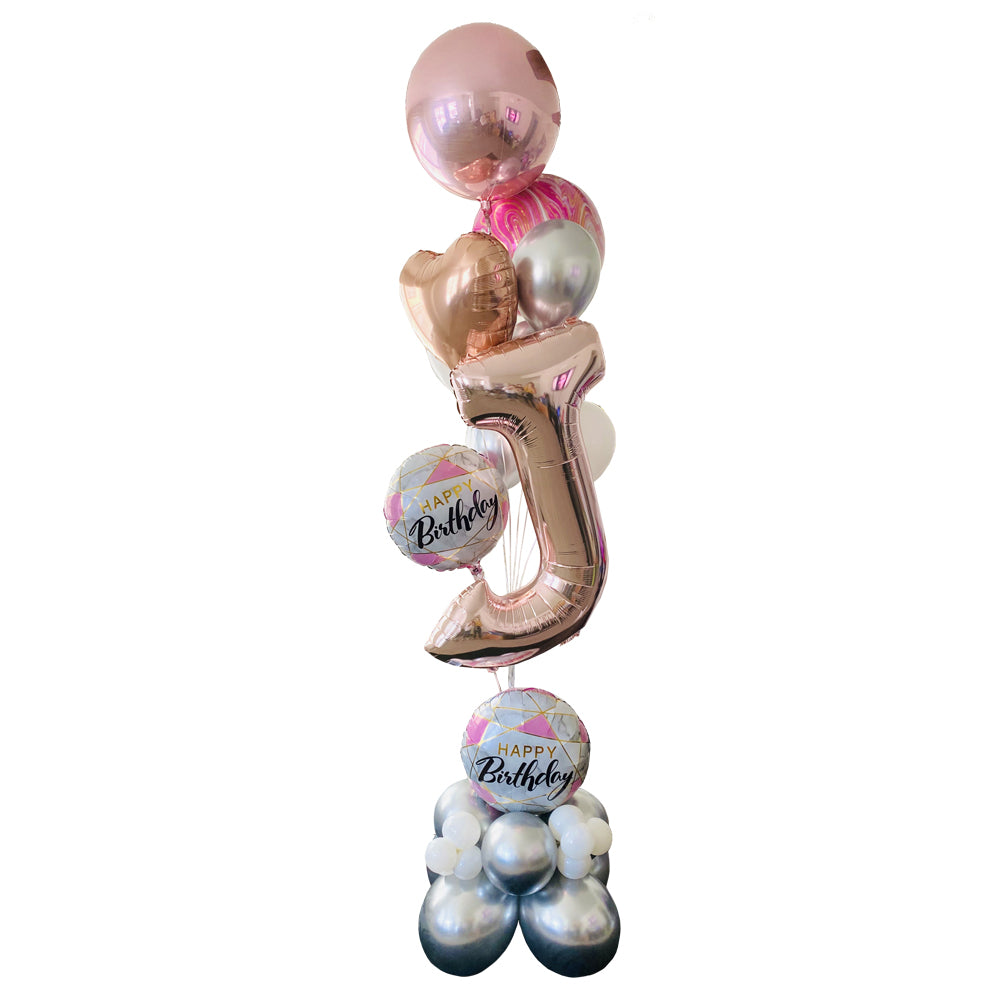 helium bunch balloons bouquet (click to see more photos)