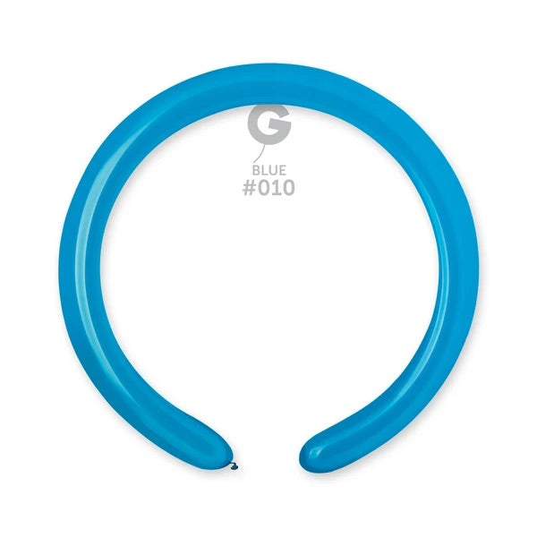SOLID BALLOONS BLUE 2" GEMAR #010 260
