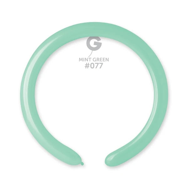 Solid balloons mint green 2" gemar #077 260