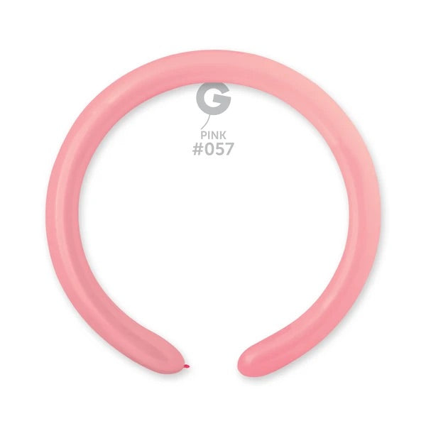 SOLID BALLOONS PINK 2" GEMAR #057 260