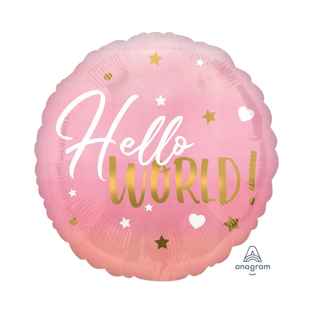 Hello World Pink 17"