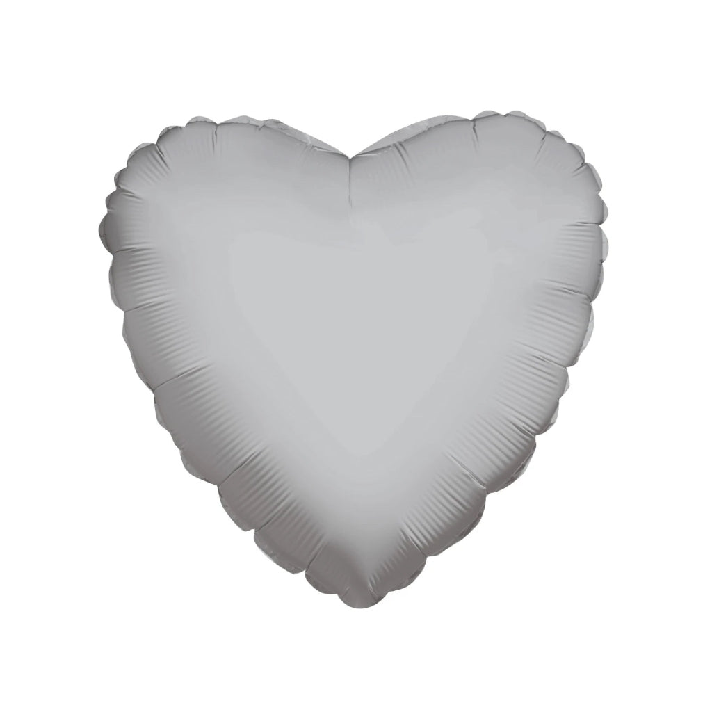 Heart Silver Shaped 4" (Flat)