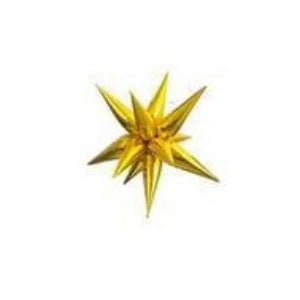 Starburst Gold 3D Foil Balloon - 40" in