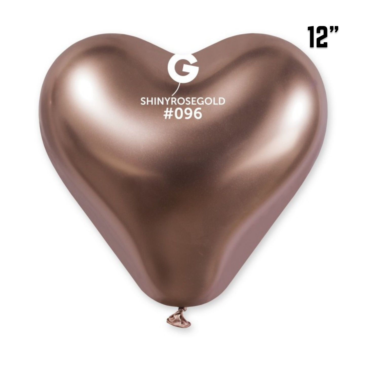 Shiny rose gold balloons