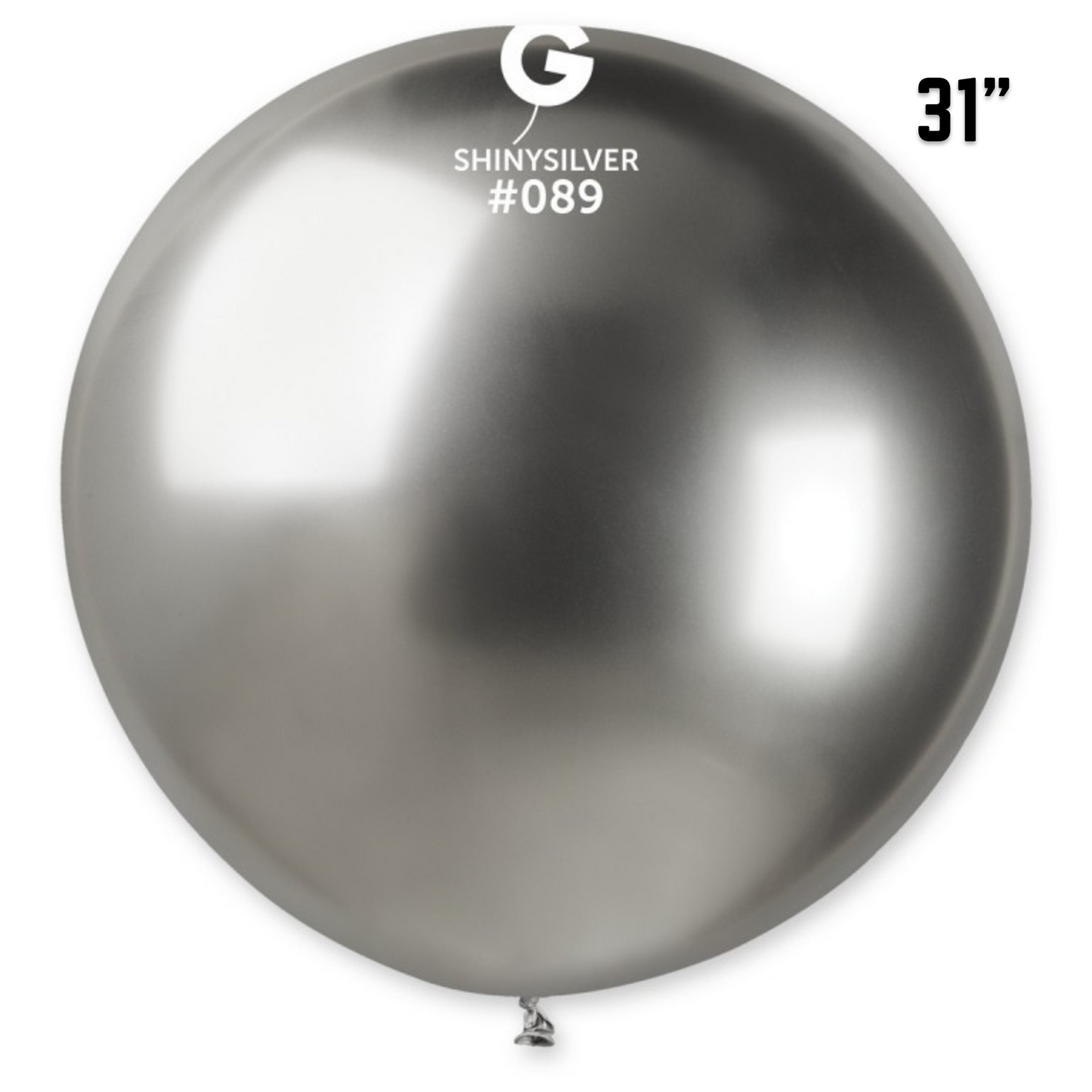 Shiny Silver Balloons 5” gemar #089