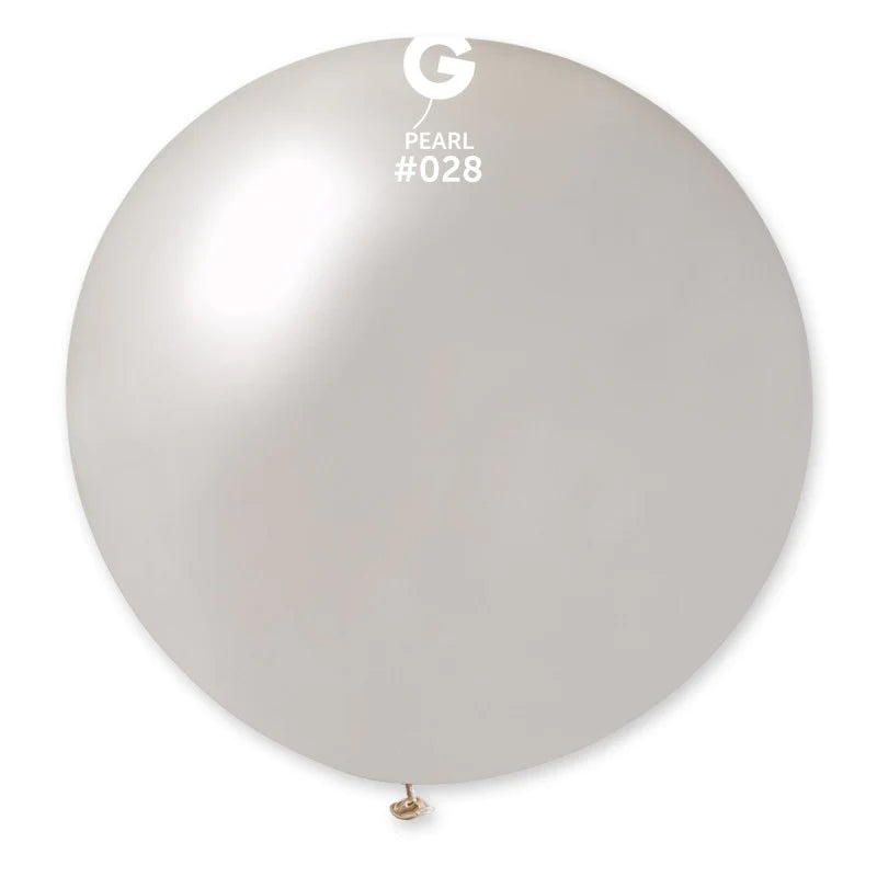 Metallic Balloon Pearl #028 SIZE 5" 12" 19" 31"