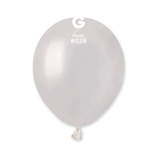 Metallic Balloon Pearl #028 SIZE 5" 12" 19" 31"