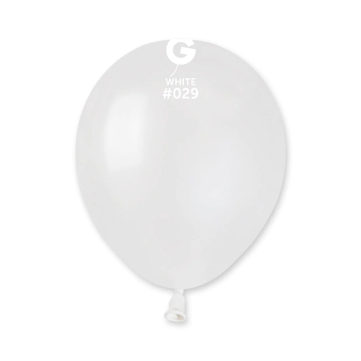 Metallic Balloon White #029 SIZE 5" 12" 19" 31"