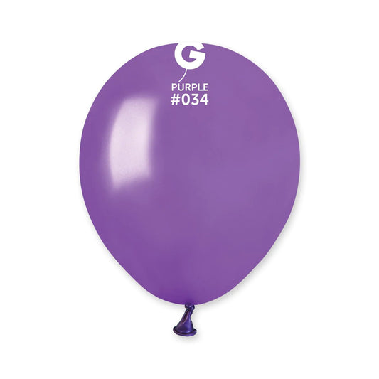 Metallic Balloon Purple #034 SIZE 5" 12" 19" 31"