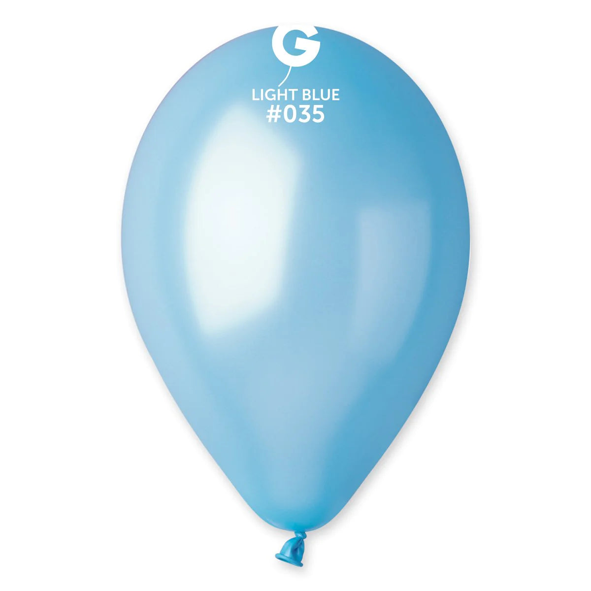 Metallic Balloon Light Blue #035 SIZE 5" 12" 19" 31"