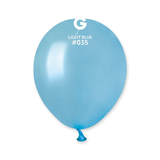 Metallic Balloon Light Blue #035 SIZE 5" 12" 19" 31"