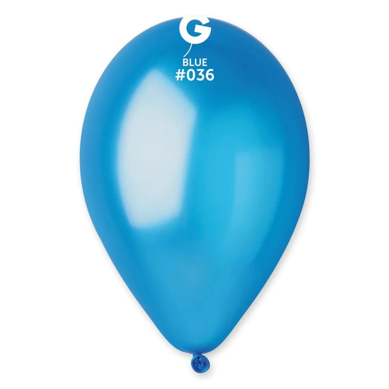 Metallic Balloon Blue #036 SIZE 5" 12" 19" 31"