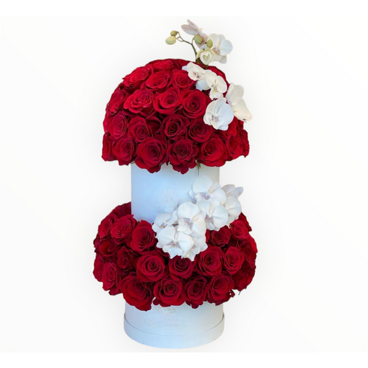 The rose box double 3D (round)