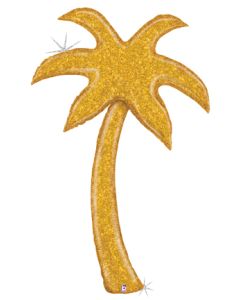 Gold Glitter Palm Tree 60" BALLOONS FOIL (BARBIE)