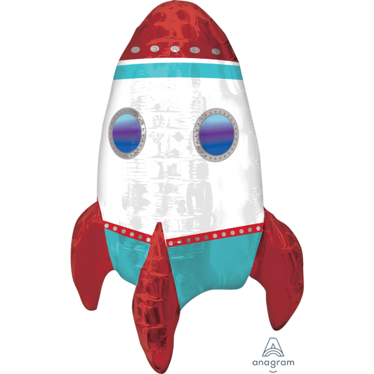 Rocket Ship balloon foil 21" space