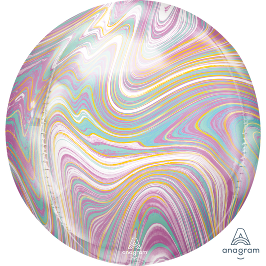 Marblez Foil Orbz Balloon 16 in