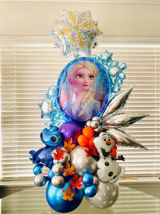 frozen balloons bouquet