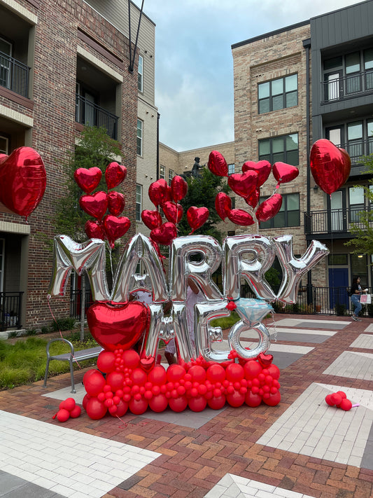 balloons bouquet merry me (click to see more photos)