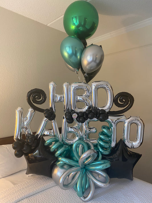 balloons bouquet name (click to see more photos)
