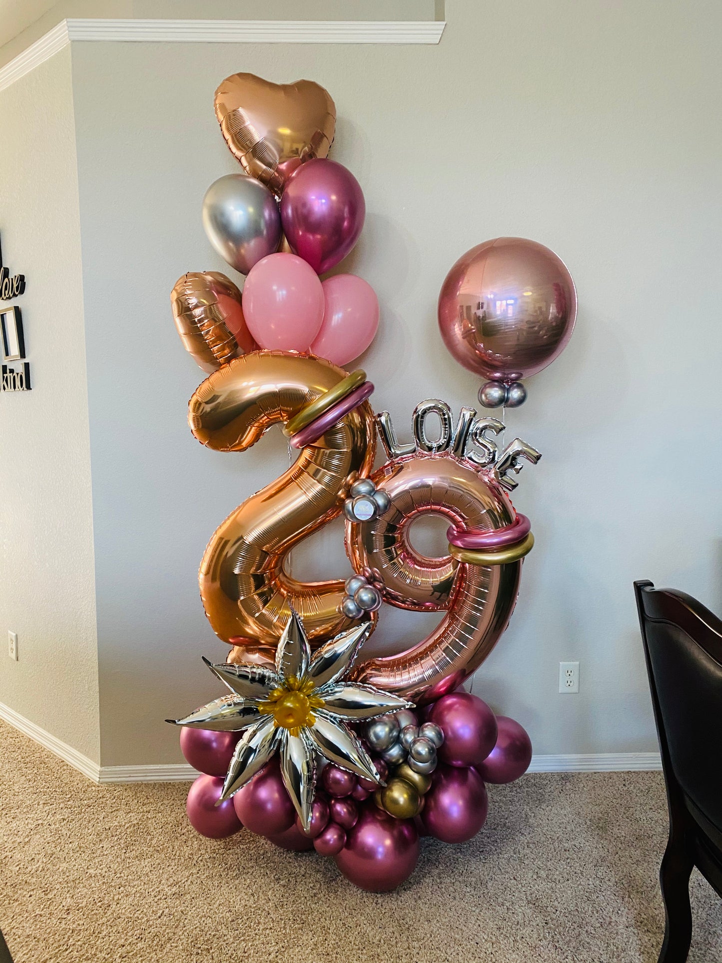 2 NUMBERS BALLOON BOUQUET (click to see more photos)