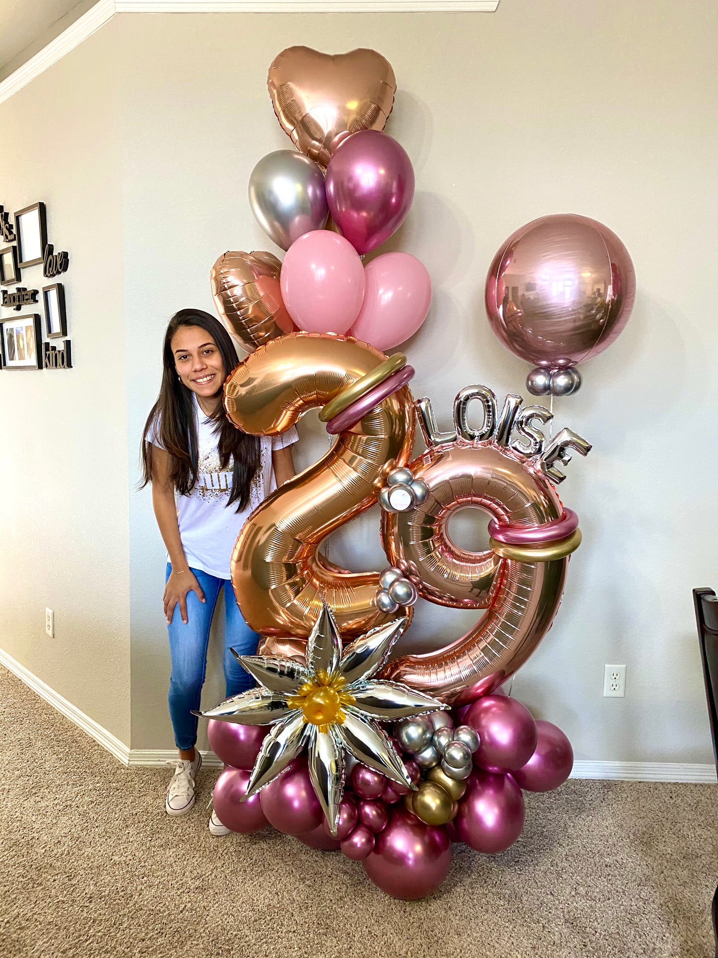 2 NUMBERS BALLOON BOUQUET (click to see more photos)