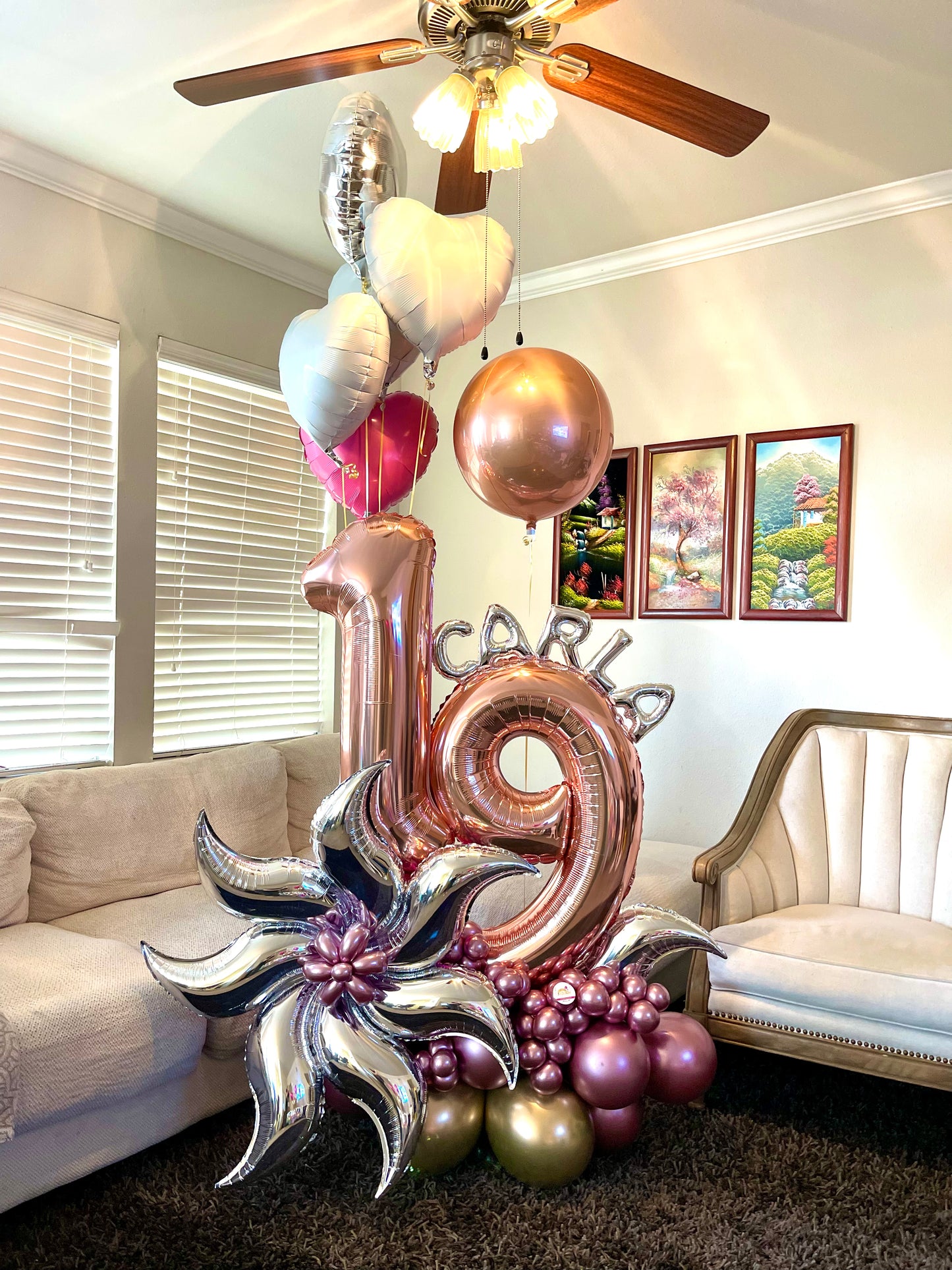 2 NUMBERS BALLOON BOUQUET (click to see more photos)