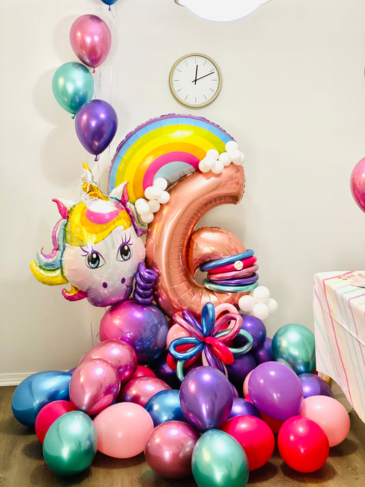surprise balloons bouquet