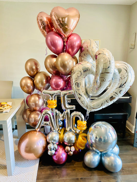 BALLOONS BOUQUET TE AMO / LOVE YOU (click to see more photos)