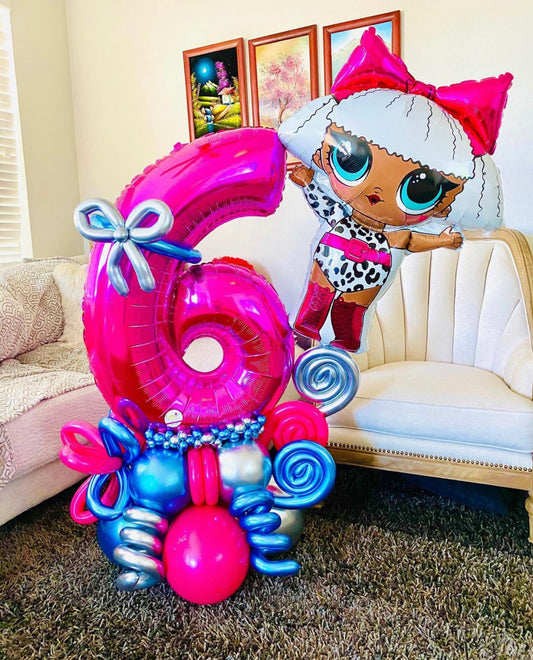 Kids Number balloons bouquet