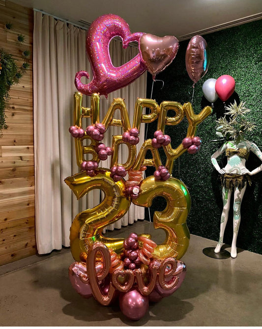 BALLOON BOUQUET HAPPY B-DAY (click to see more photos)