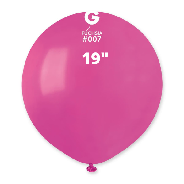 Solid Fuchsia Balloons Gemar #007 size 5" 12" 19" 31"