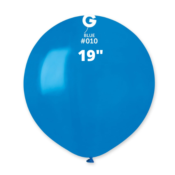 Solid Balloon Blue Gemar #010 size 5" 12" 19" 31"