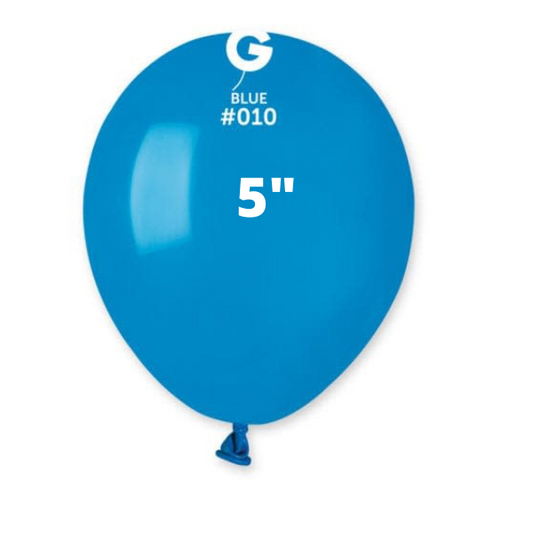 Solid Balloon Blue Gemar #010 size 5" 12" 19" 31"
