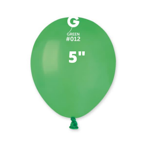 Solid Balloon Green Gemar #012