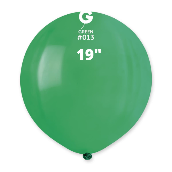Solid Balloon Green Gemar #013 size 5" 12" 19" 31"