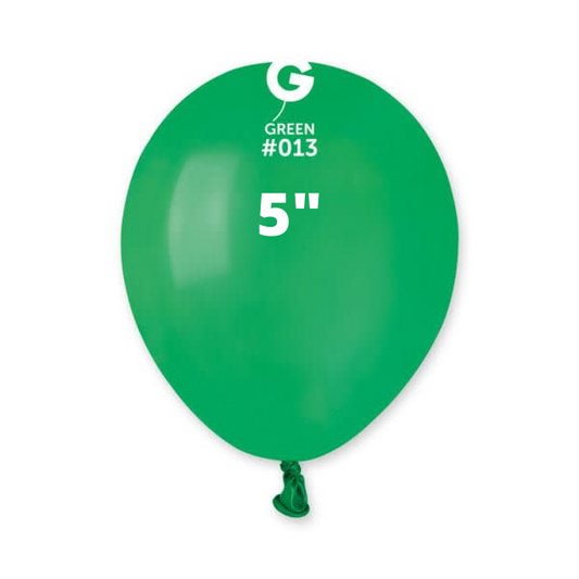 Solid Balloon Green Gemar #013 size 5" 12" 19" 31"