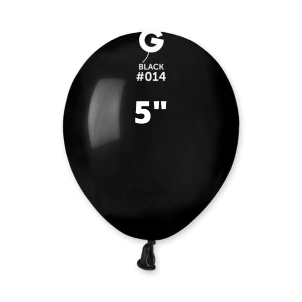 Solid Black Balloons Gemar #014 size 5" 12" 19" 31"